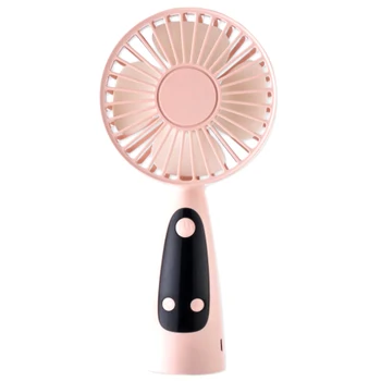 

Clock Alarm Clock Handheld Fan Wind Chime Desktop Usb Charging Fan Mini Portable Small Fan
