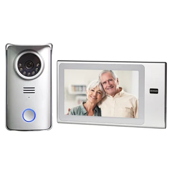 

LERMOM Home Security Video Intercom 4 WIRE 1080p ahd 7''Inch Monitor Wired Video intercom for villa