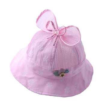 

Baby hat summer thin section sunscreen breathable sun hat shade girl princess cool hat