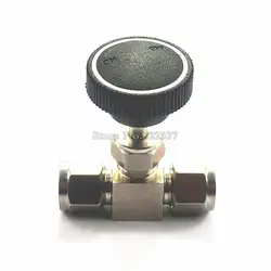 Трубка O/D 3 мм до 12 мм 1/8 "до 1/2" SS304 запорный клапан управления потоком иглы клапан Компрессионный фитинг