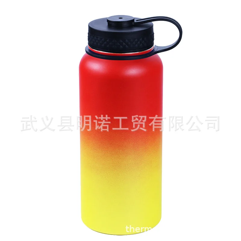 

304 Stainless Steel Insulated Cup Large Capacity Sports Bottle Pot Space Gradient Color