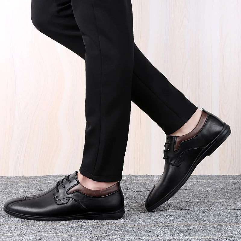 Big Size Real Leather Men Flats Shoes Slip on Genuine Leather Loafers Men Casual Shoes High Quality Moccasins
