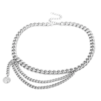 

Women Multilayer Belly Fringe Body Metal Tassel Decorative Retro Chain Waistband Waist Belt Beach Luxury Jewelry Link