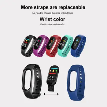 

M4 Fitness Bracelet 0.96 inch TFT IPS Color Screen Band Heart Rate Monitor Smart Band Blood Pressure Bluetooth Smart Bracelet