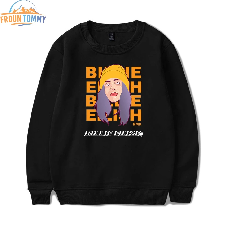 2019 новый стиль Billie эйлиш печати свитшоты для женщин/мужчин повседневная весенняя одежда 2019 горячая Распродажа бесцветный пуловер с