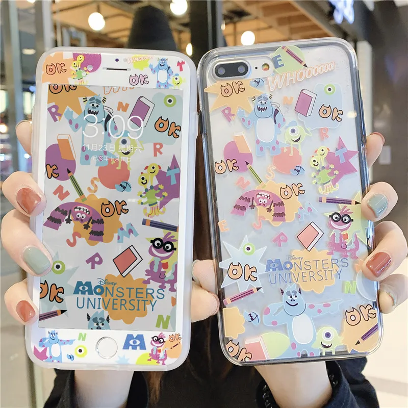 Для iPhone 11pro max 2в1 Luffy прозрачный чехол и пленка для экрана из закаленного стекла чехол для iPhone 8 8plus 6 6S Plus 7 XS XR xsmax