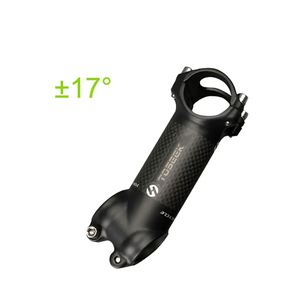 17 degrees 110mm УГЛЕРОДНЫЙ руль для велосипеда, руль для горного велосипеда, части для горного велосипеда, углеродный стержень - Цвет: 17 degrees 110mm