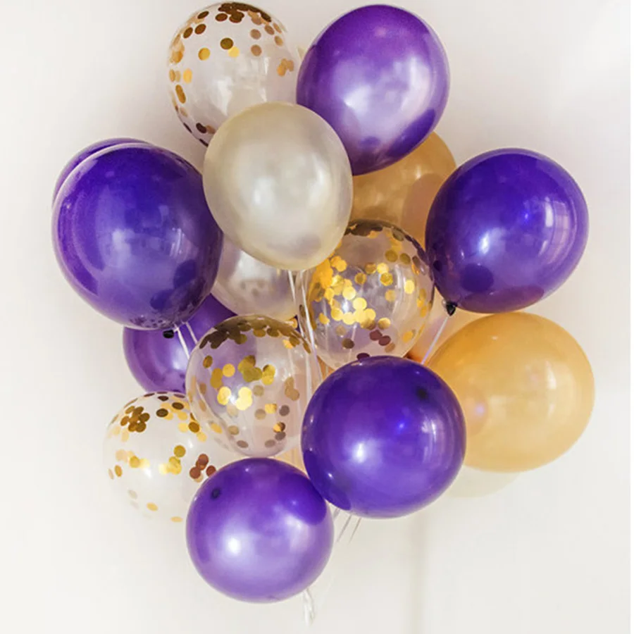 5 шт. прозрачные воздушные шары Золотое округлое конфетти из фольги счастливый день рождения, детский душ Свадебная вечеринка украшения прозрачные воздушные шары на Рождество