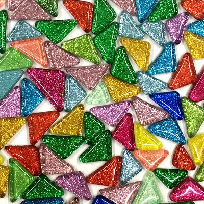 120g Square Shape Glass Glitter Mosaic Tile Mixed Color Brick Glass for Mosaic Making DIY Children Puzzle Craft Art 2X2cm - Цвет: K