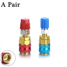 2 шт. авто автомобиль R134A AC быстрая муфта адаптер разъем высокого и низкого напряжения Для R134a установка для кондиционирования воздуха холодильные инструменты