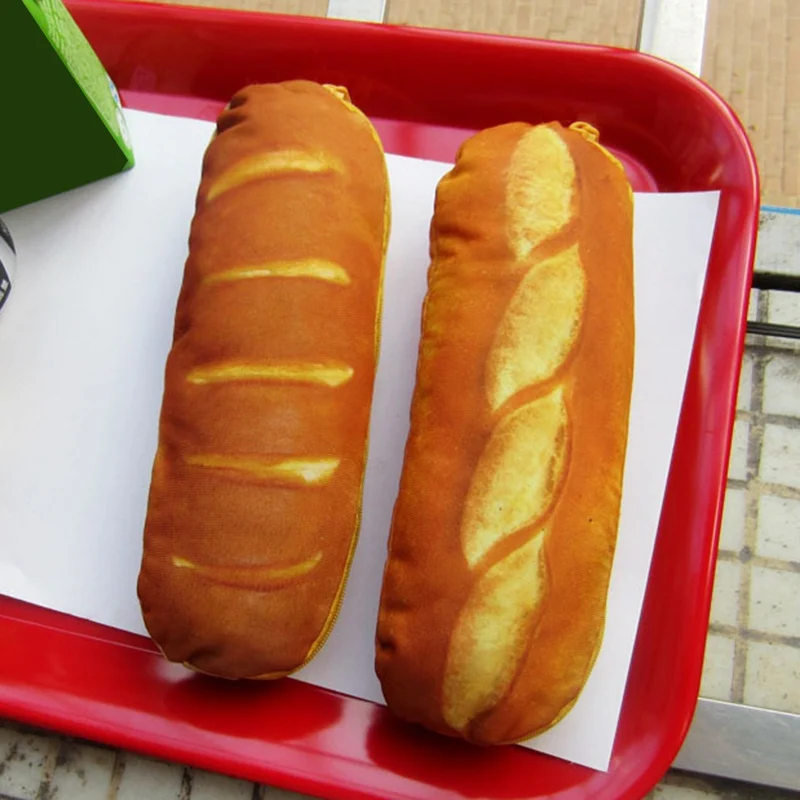 

Simulation Bread Pen Bag Bag Wallet Bread Storage Bag Fashion Personality Simulation Bread Pencil Bag Cheese Clutch Bag