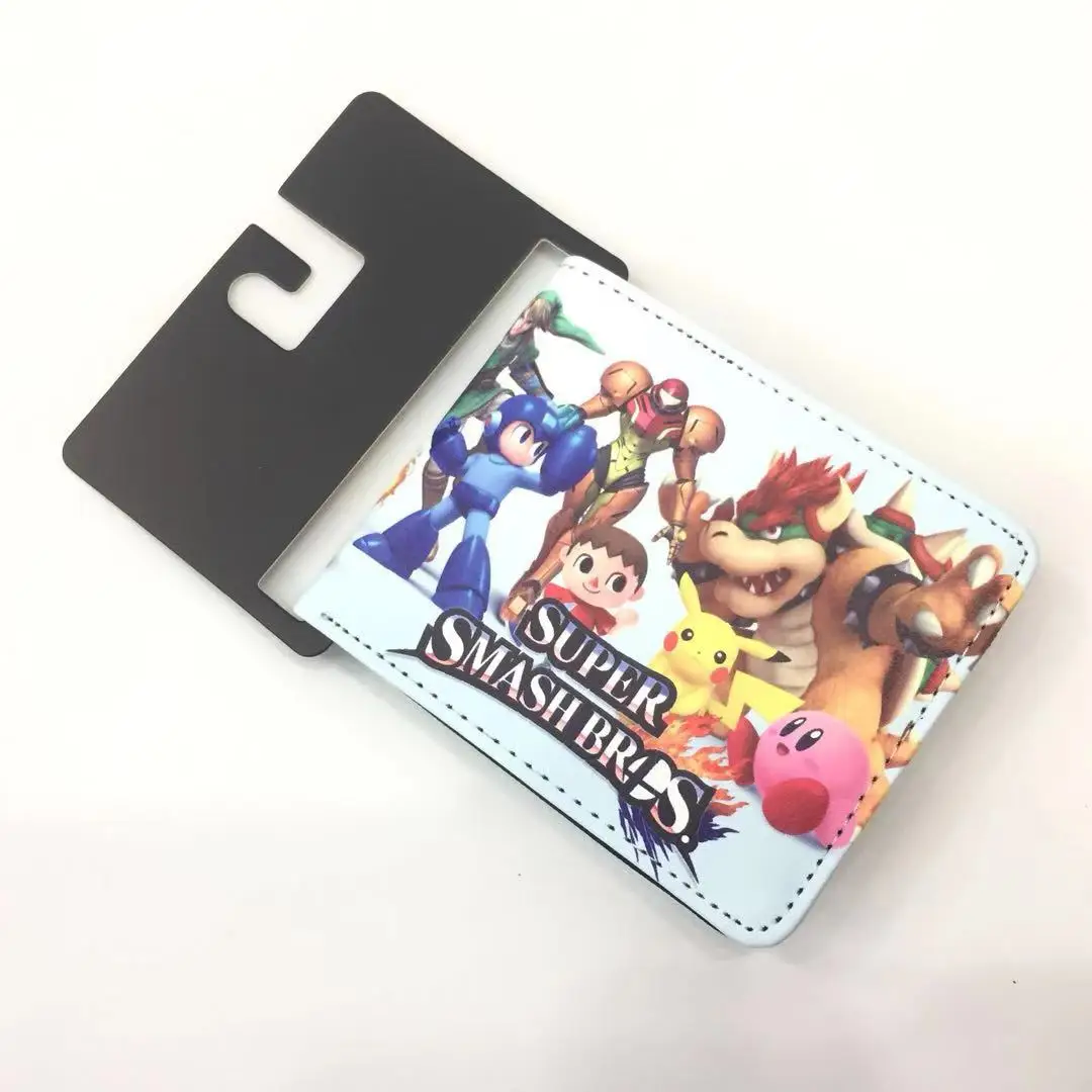 Nintendo Super Smash Bros мужской кошелек портмоне мультфильм унисекс кошельки ID/кредитный держатель для карт - Цвет: 3
