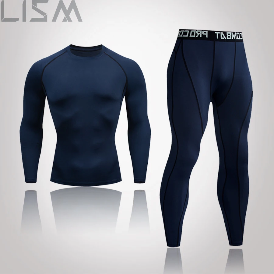 Men's Sportswear Compression Sportswear Quick-Drying Running Suit Clothing Sports Jogging Training Gym Fitness Sportswear Tight long johns target Long Johns