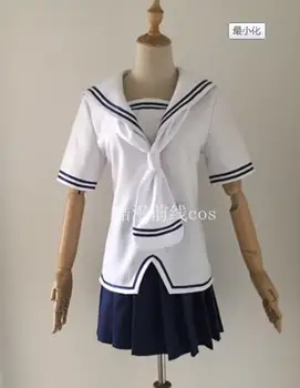 

Anime Fruits Basket Cosplay Costume Tohru Honda Tops+Skirt Japanese School Uniform Women Halloween Carnival Dress Custom Made