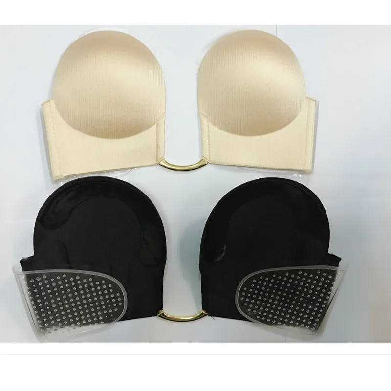 

New Style Solid Deep U Chest Paste Brushed Gather the Invisible Bra. Deep-V-Anti-slip