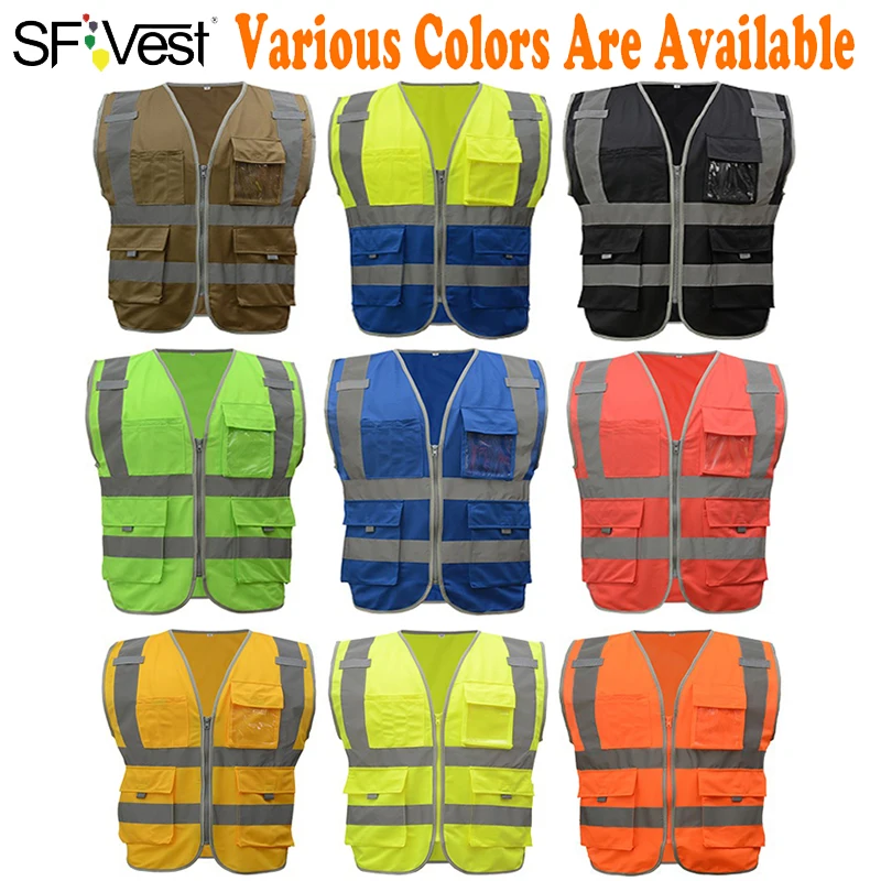 Mens Night Running Cycling Jacket High Visibility Reflective Stripes Safety Construction Traffic//Warehouse Protection Hoodies