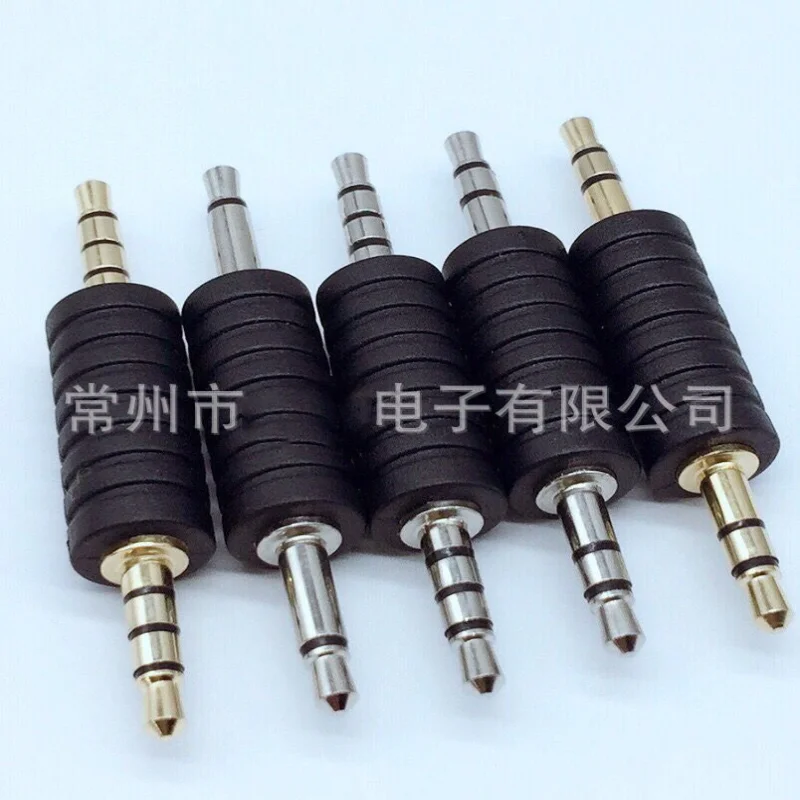 2pc 3.5mm 1//8/" Stereo Male Plug To AV Screw Video AV Balun Terminal Plug Adapter