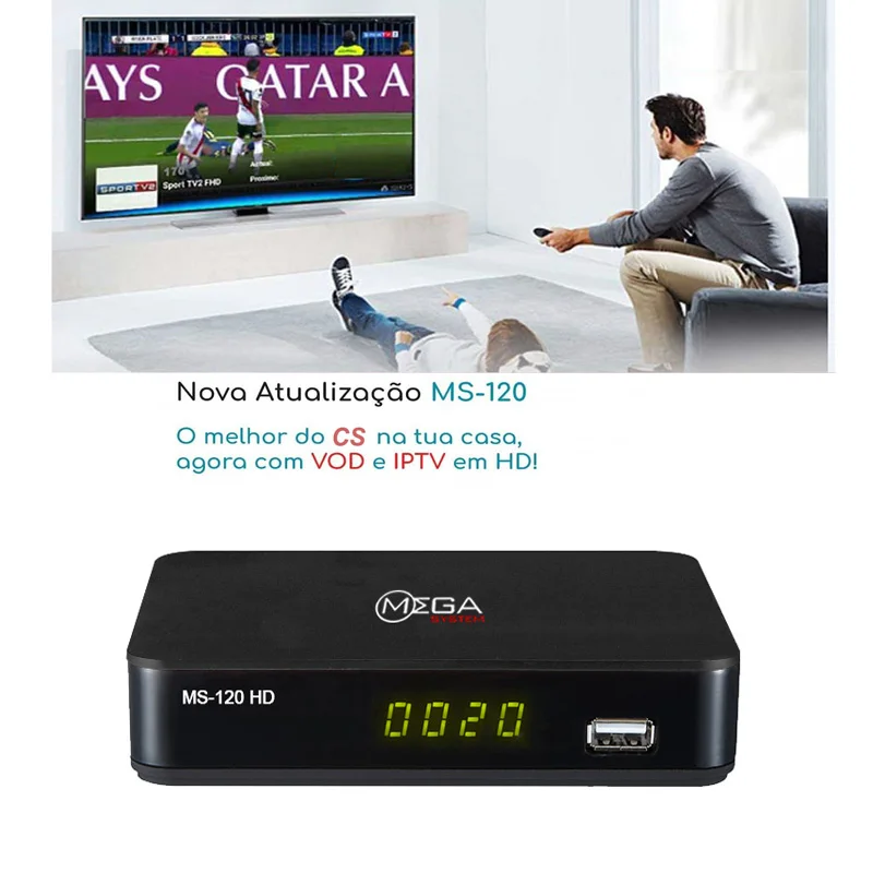 

Receptor DVB-S2 Satellite Decoder Build In NEWCAM Support CCCAM USB WIFI BISS Key Powervu H.265 USB Wifi For Brazil