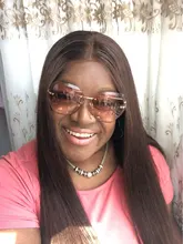 Peluca de cabello humano con encaje Frontal 13x6 para mujer, pelucas de cabello humano de color marrón prearrancado, brasileño, Remy, liso