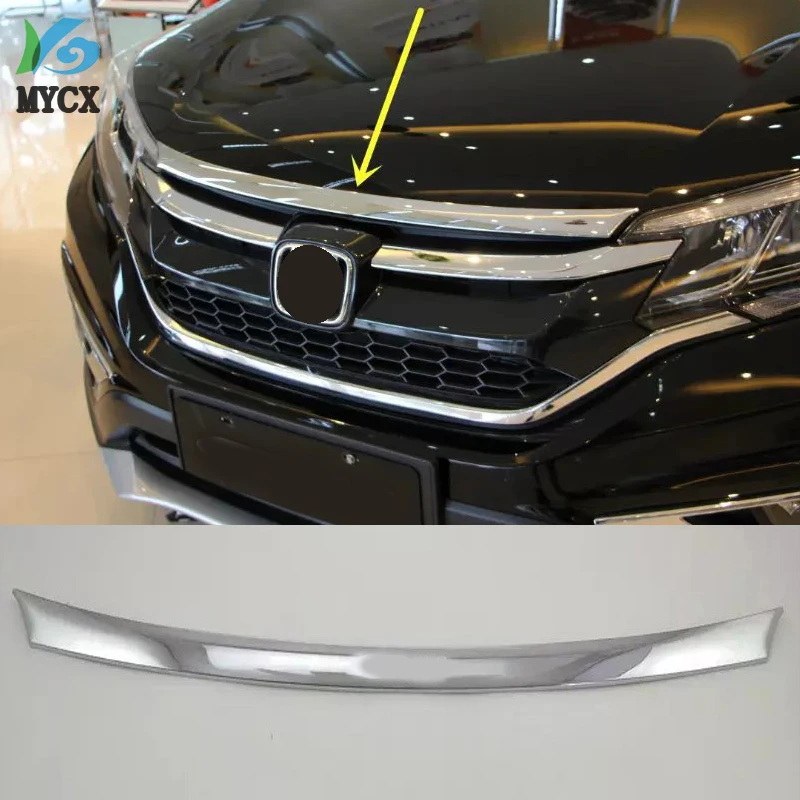 Для Honda CRV CR-V 2012 2013 хромированный передний капот Центральная решетка верхняя крышка отделка 1 шт. автомобиль-Стайлинг