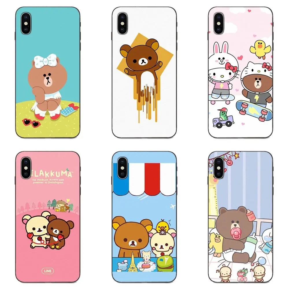 Чехлы из ТПУ кожи Модная одежда от бренда Rilakkuma Медведь для Xiaomi Redmi Note 3 3S 4 4A 4X5 5A 6 6A 7