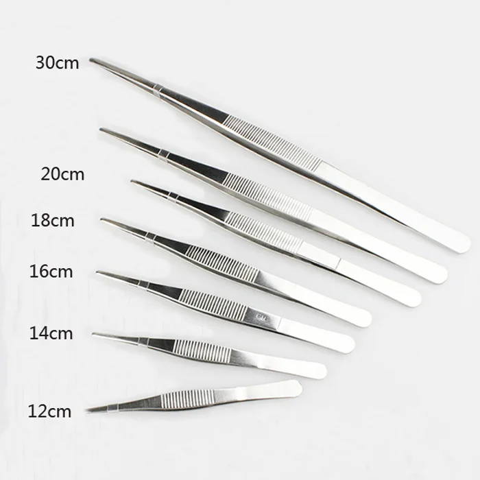 

Stainless Steel Medical Use Industrial with Tweezers Toothed round-Toe Specification: 12/14/16/18/20/25/30 Cm