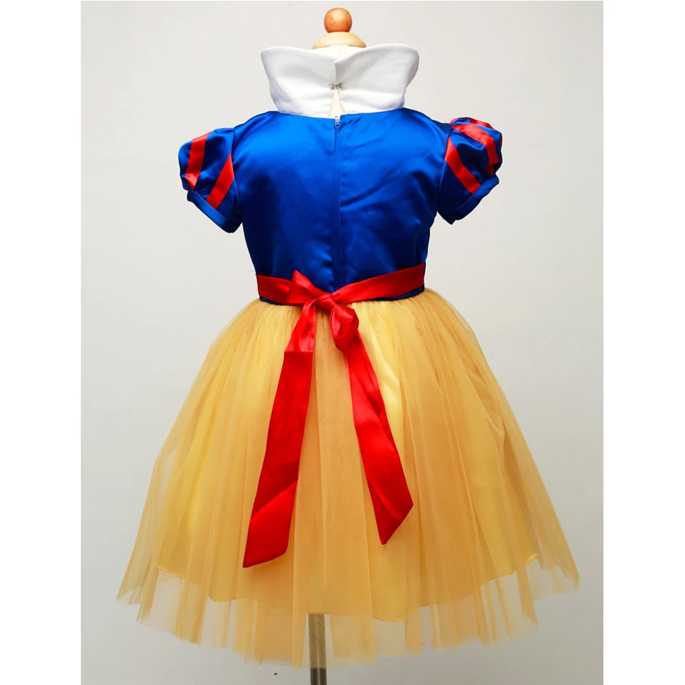 Fantasia Snow White Princess Dress for Girls Children's Halloween Cosplay Party Masquerade Costume Baby Girl Tutu Infants Gowns