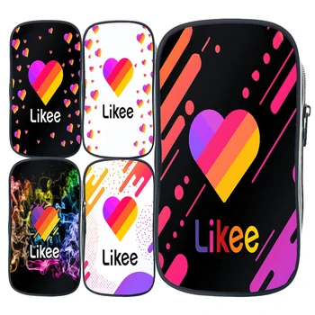 

Russia Style LIKEE Cosmetic Bag Pencil Box for Kids Large School Supplies Storage Likee App Bags Boys Grils Makeup Bags