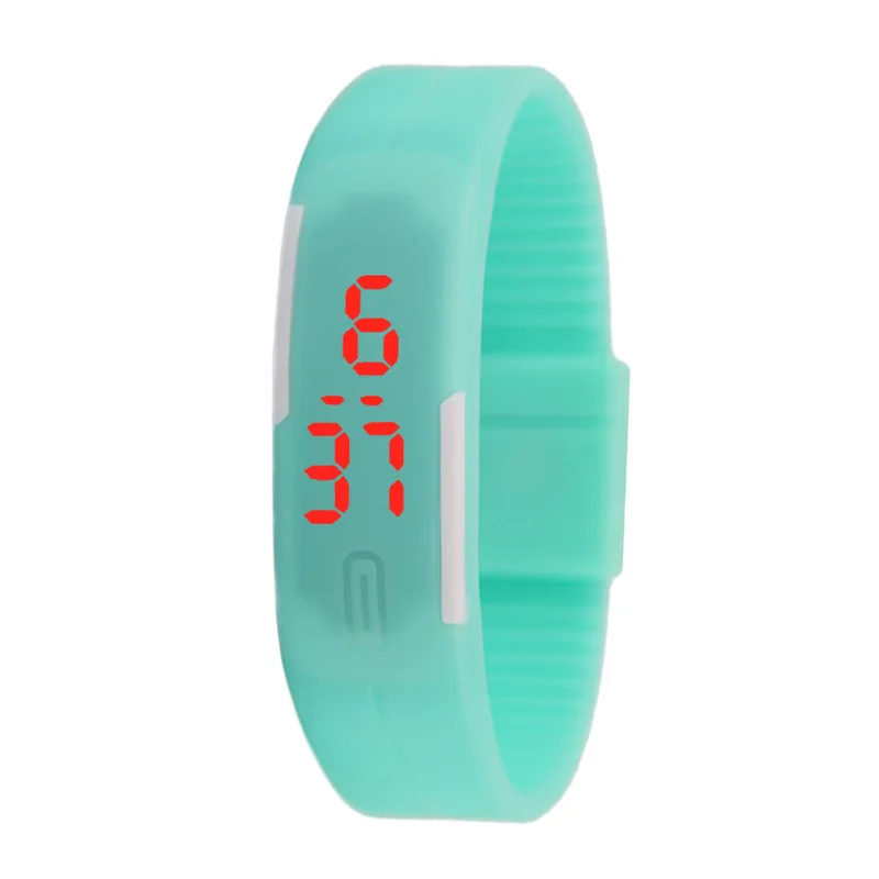 

Digital Led Watches Solid Color Boys Girls Kids Children Students Sport Mens Womens Touch Screen Rubber Silicone Gift Watches
