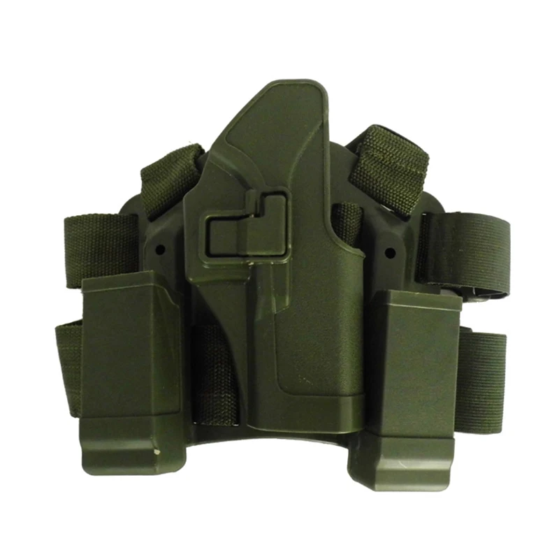 Тактическая кобура для ножного пистолета Glock 17 19 22 23 31 32, кобура для пистолета, кобура для страйкбола, чехол для военного оружия, аксессуары для охоты - Цвет: Green