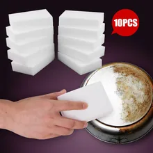 10 шт. губка Ластик кухонные тряпки для вытирания пыли, салфетки домашняя принадлежность для чистки микрофибра Чистящая Волшебная моющая Губка 10*6*2 см