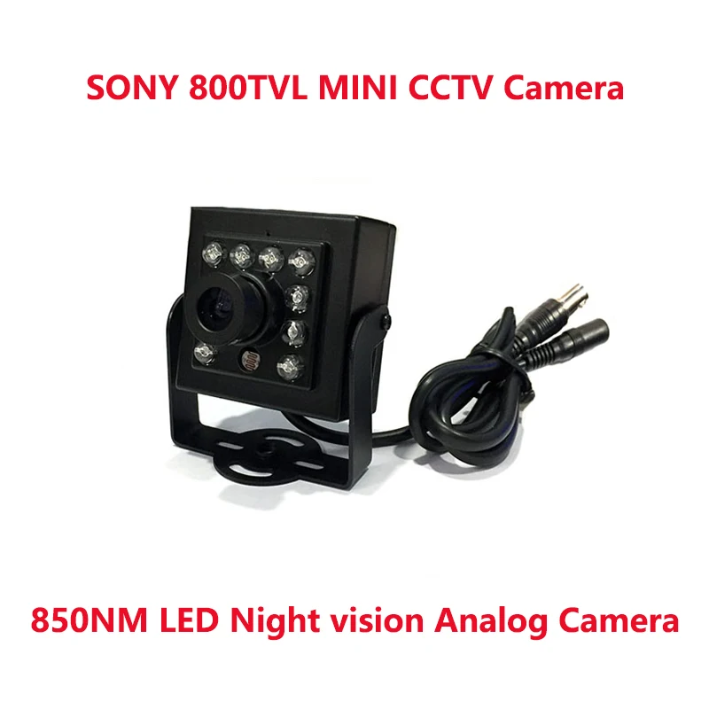 

HD MINI 800TVL CCTV Camera 1/3"SONY IR CCD 10 light infrared LED Night Vision Indoor Camera Mini CCTV Security Video Camera