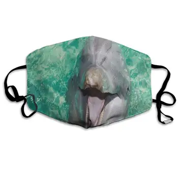 

Face Mask Happy Dolphin Fish Ocean Sea Trendy Cycling Half Face Earloop Mouth Mask for Boys