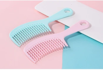 

1 Pc Women Design Hair Straightener Comb Hair Sort Out Pink / Blue Modeling Salon Hairdresser Combs Styling Tool