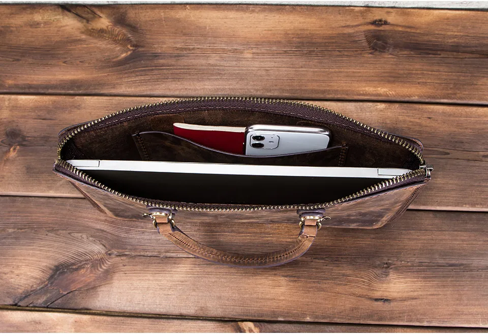 Vintage Leather Laptop bag For Macbook Pro 15