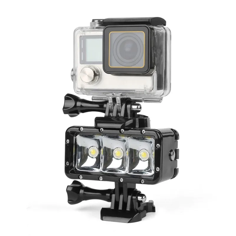 Дайвинг 40 м водонепроницаемый заполняющий свет для Gopro Hero 7 6 5 Аксессуары для экшн-камеры фотография свет подводный фонарик