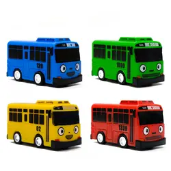 1 шт. случайный цвет мультфильм Мини TAYO автобус такси обратно детские развивающие игрушки автобус корейский аниме Модели автобусов детские