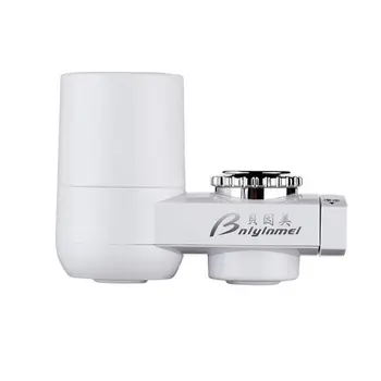 

Portable Effective Ceramic Faucet Filter Tap Water Purifier Easy Assembly Tap Cleaner Water Clean Purifier White
