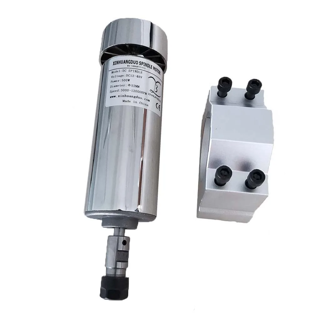 package 3 С воздушным охлаждением 0.5kw CNC spindleMotor Kit ER11 патрон 500 Вт мотор шпинделя+ регулятор скорости питания для гравировки - Цвет: package 3
