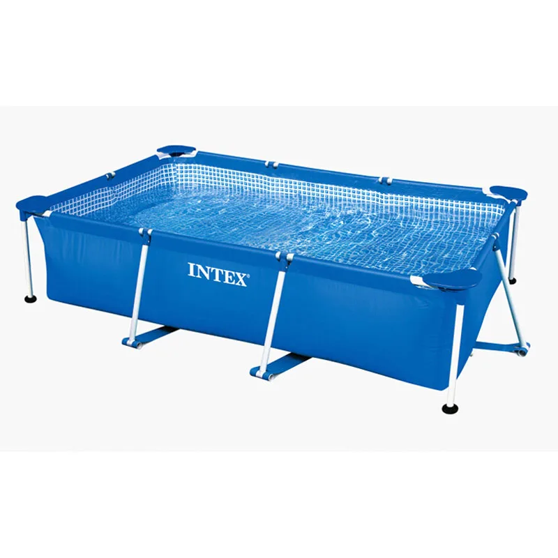 260*160*65CM INTEX rectangular tube rack pad pool super large bracket children's family thickening swimming pool 28271