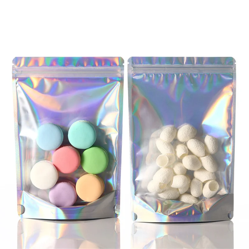 PROD 1005002976179504 1000Pcs/Lot Retail Laser Pouch Stand up Aluminium
Ziplock Plastic Bag Front Transparent Curry Powder Package Food
Packaging