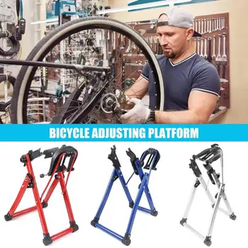 

Bicycle Wheel Truing Stand MTB Mountain Road Bike Home Mechanic Truing Stand Support for 24-28 inch Wheel Tire Tyre Bicycle Repa