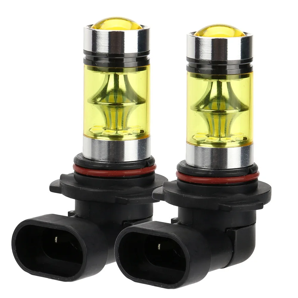 2x9006 Hb4 100w 2323 Led 4300k желтый противотуманный светильник, лампа для вождения, противотуманный светильник s, Автомобильный светодиодный светильник, лампа для автомобилей# YL10