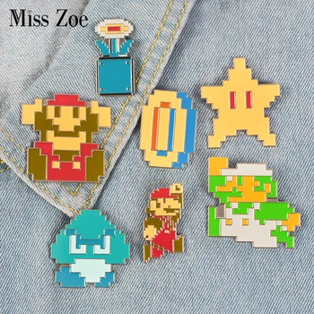 

Pixelated Super Mario Kart Enamel Pin Comics Video Game Lapel Pins Badge Button pin for Shirt coat Bag Cartoon Brooch Gift