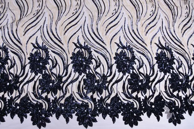 Высокое качество африканская кружевная ткань с блестками французская Чистая Вышивка Тюль кружевная ткань для нигерийских свадебных платьев S1737