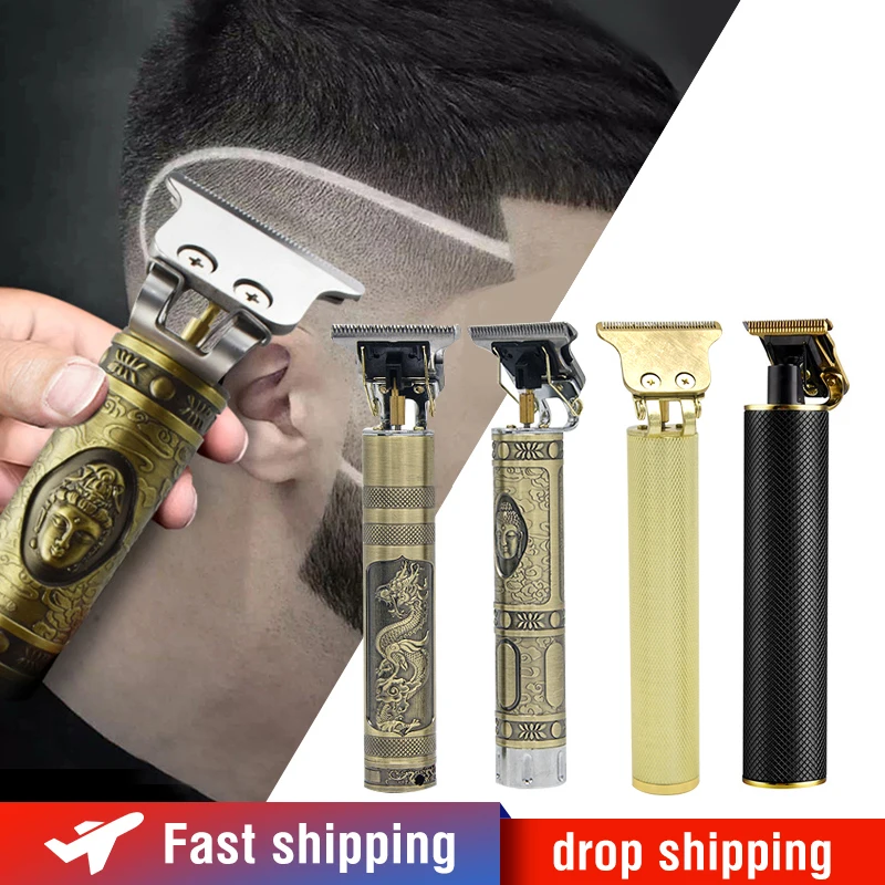 Beard Trimmer Hair-Clipper Professional Cordless Men Barber Rechargeable