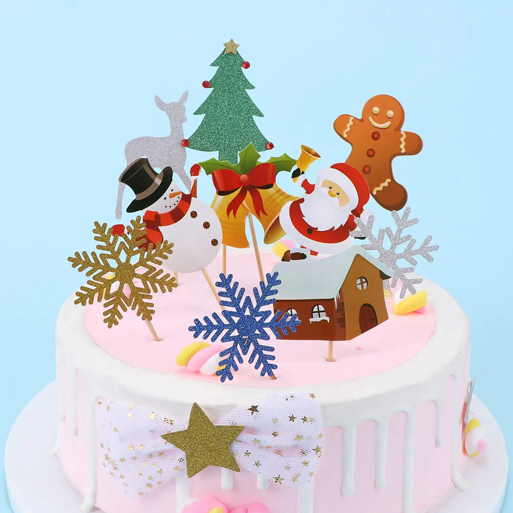 chopsticks/santa Mini Christmas decoration cakes 