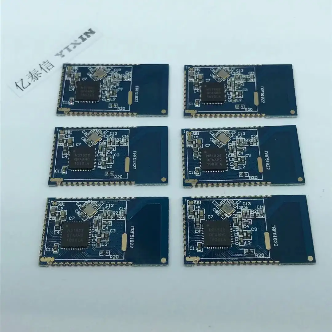 YTX51822-02 NRF51822 NORDIC Data Transmission Bluetooth-Compatible Module NORDIC BLE4.0 Low Power Consumption BT005 (8PCS) holyiot nrf52810 3 axis accelerometer bluetooth beacon ble 5 0 bluetooth module low power consumption indoor positioning ibeacon