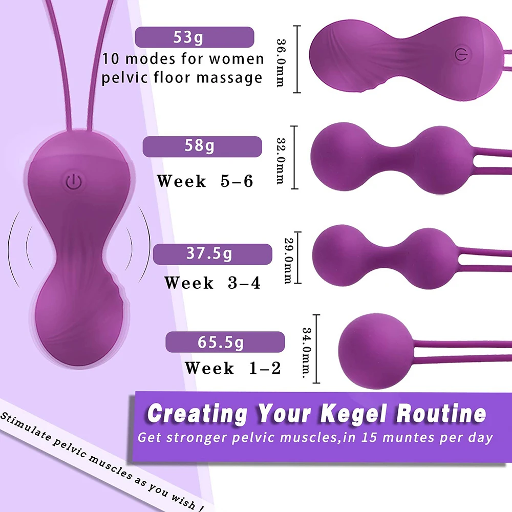 Kegel Balls Vibrator Set With Wireless Remote Control Egg_voghion.com