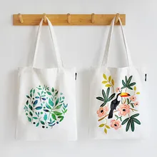 Женская сумка, сумка для покупок, модный тренд, литературный принт, экологически чистый холст, простой, студенческий стиль, дикая, повседневная, свежая, Bolsa